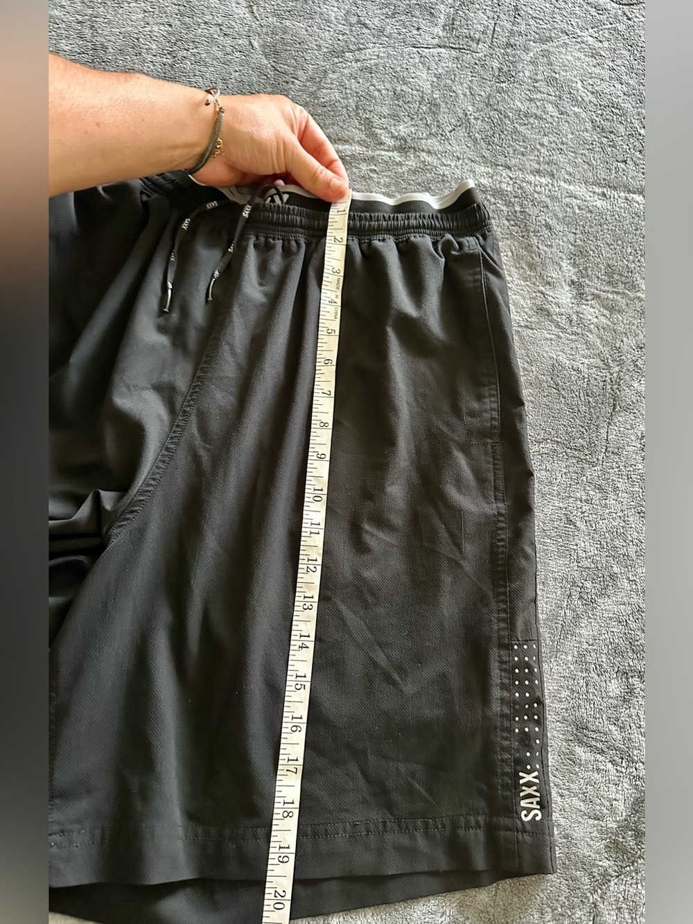 SAXX Men’s Athletic Black Shorts Size XL - Picture 9 of 9